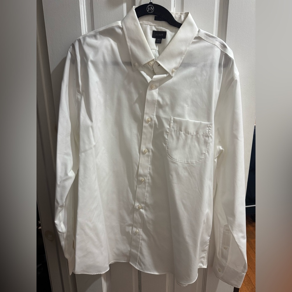 J. Crew Men's Crisp White Dress Shirt